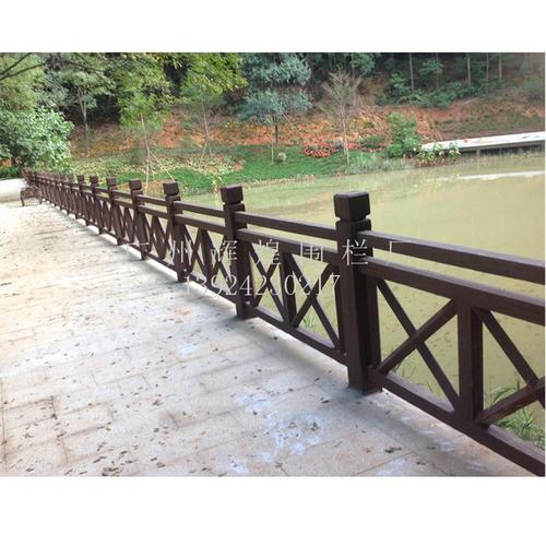 工厂直销水泥仿木栏杆仿木河道安全护栏花箱grc产品